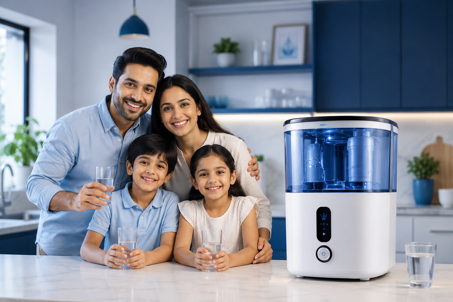 VRS Water Purifier service in a family home